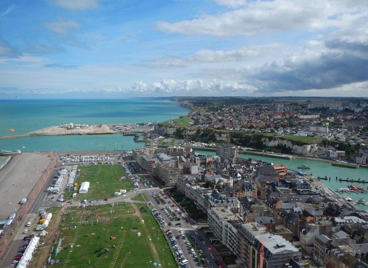 L'Horizon Bleu - Vue Panoramique & Proche Plage - Espace & Confort Apartment Dieppe Bagian luar foto